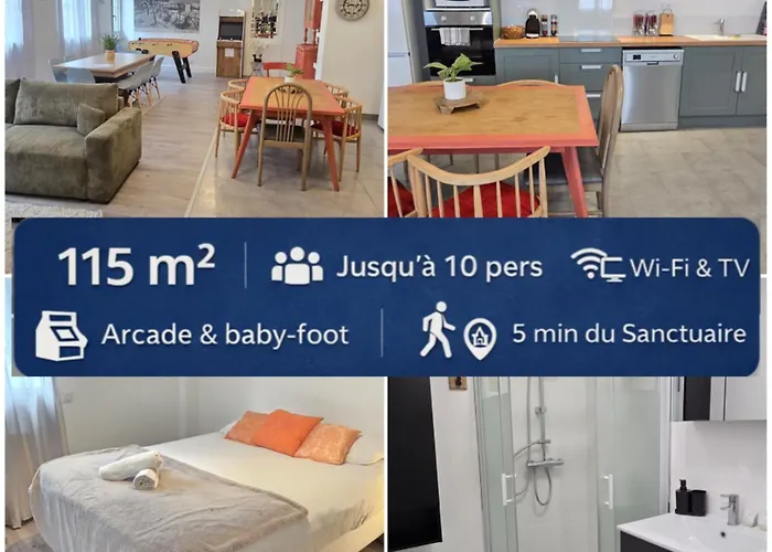 L'arcade Grand 10 Pers-400m Du Sanctuaire 3 2 Sdb Arcade Baby Foot Lourdes